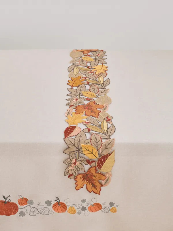 Үстел төсеніші, 20х160 см, полиэстер, сарғылт-қоңыр, Autumn leaves, Autumn leave, image-6