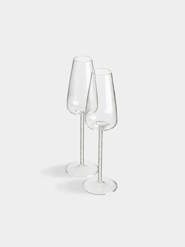 Шампан бокалы, 270 мл, 2 дана, шыны Б/страздар, Sorento crystal, image-2