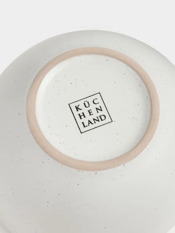 Сорпа тәрелкесі, 14х7 см, 2 дана, керамика, сүт түстес, дақты, Particle, image-5