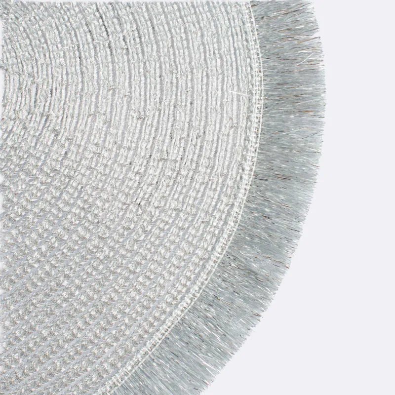 Аспаптарға арналған майлық, 30х45 см, жиегі бар, полиэстер, сопақ, күміс, Rotary shine, image-2