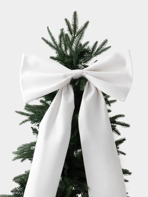 Сәндік әшекей, 45х270 см, қыстырғышта, полиэстер, сүт түстес, Бантик, Bow velvet, image-4