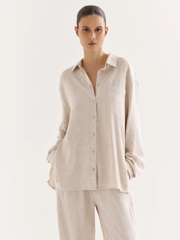 Әйелдер шалбары, өлшемі M, вискоза/зығыр, құм, Melami, image-4