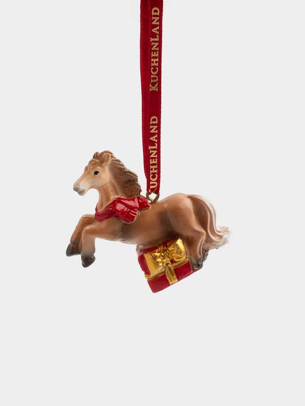 Игрушка елочная, 5 см, Лошадка, Figure christmas, image-0