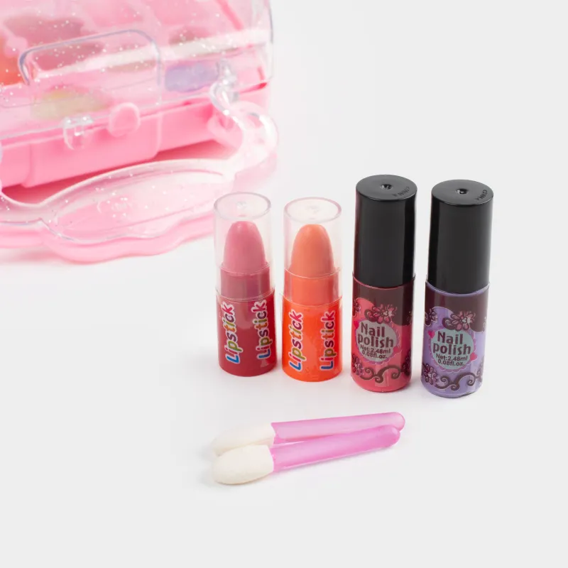 Косметика жиынтығы, балаларға арналған, 15 см, 17 пр, пластик, қызғылт, сандық, Cosmetic kids, image-5