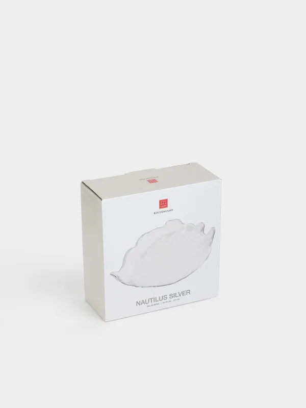 Салатник, 19х15 см, с серебристым кантом, Nautilus silver, image-4