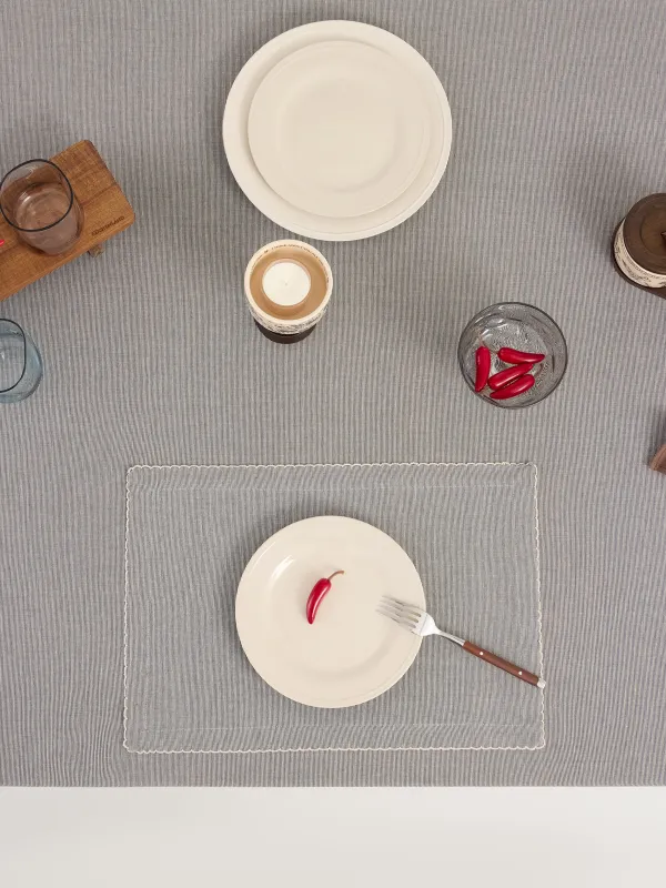 Салфетка под приборы, с кружевом, Scalloped, image-3