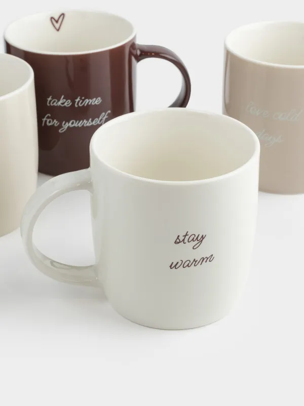 Саптыаяқ, 360 мл, 4 дана, фарфор N, Қысқы микс, Magic moments, image-2