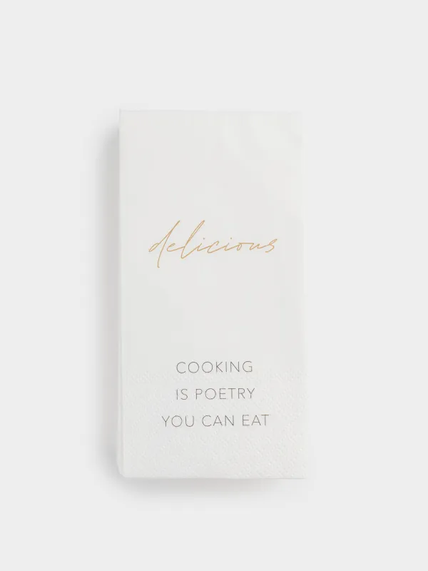 Қағаз майлықтар, 33х33 см, 20 дана, тікбұрышты, ақ, Scroll, image-0