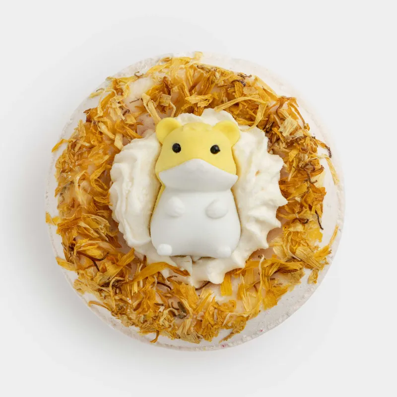 Ваннаға арналған бомба, 130 гр, ойыншықпен, сарғылт-қоңыр, Ирланд кілегейі, Атжалман, Friends spa