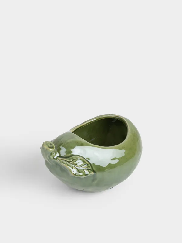 Кәмпит ыдысы, 22х16 см, 1,3 л, керамика, жасыл, Алмұрт, Fruit garden, image-5