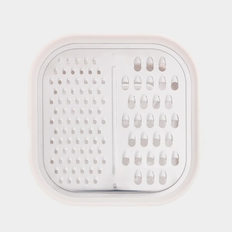 Үккіш, 14х14 см, контейнері бар, болат/пластик, сүт түстес, Soft kitchen