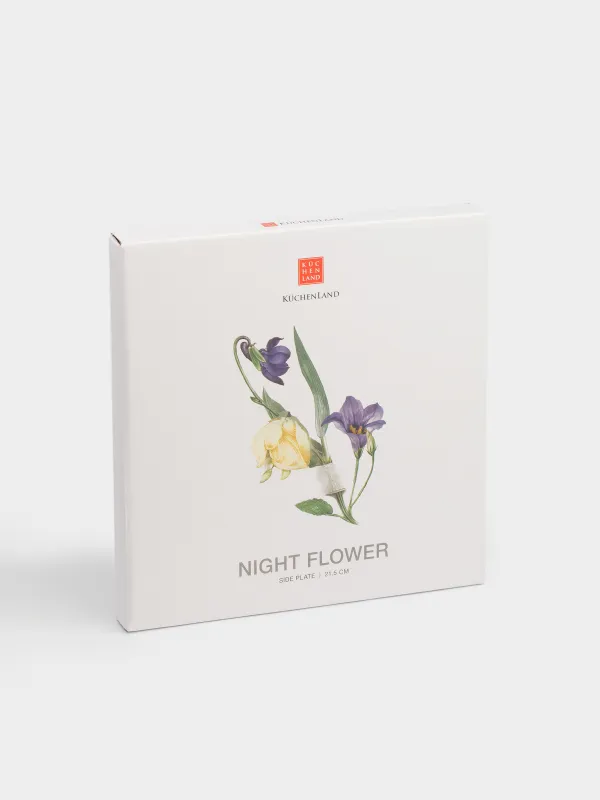 Тарелка закусочная, 22 см, Цветы, Night flower, image-6