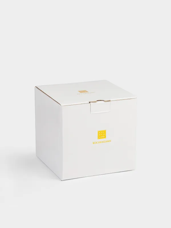 Саптыаяқ, 350 мл, фарфор F, ақ, алтын жиегі бар, Үлкен гүл, Bloome, image-5