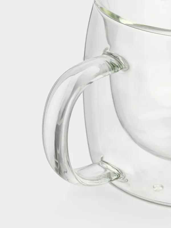 Кружка, 330 мл, стекло Б/металл, с подвеской, Елка, Air figure, image-3