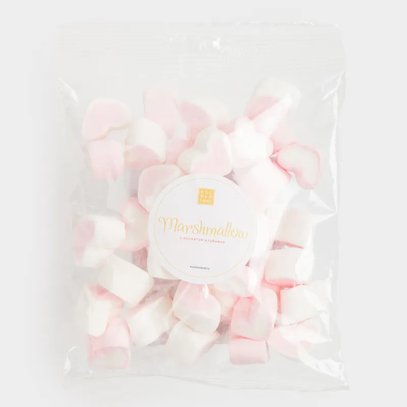 Маршмеллоу, 70 гр, пішінді, Құлпынай, Жүректер, Sweet life