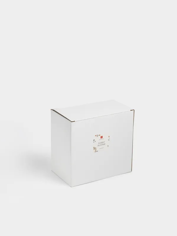 Конфетница, 19х11 см, 810 мл, керамика D, молочная, Кролики в цветах, Rabbit bloome, image-5