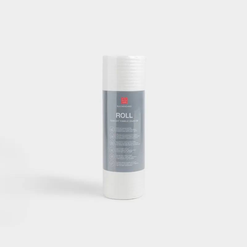 Орамалы сүлгілер, 25х25 см, 50 дана, целлюлоза, ақ, Roll