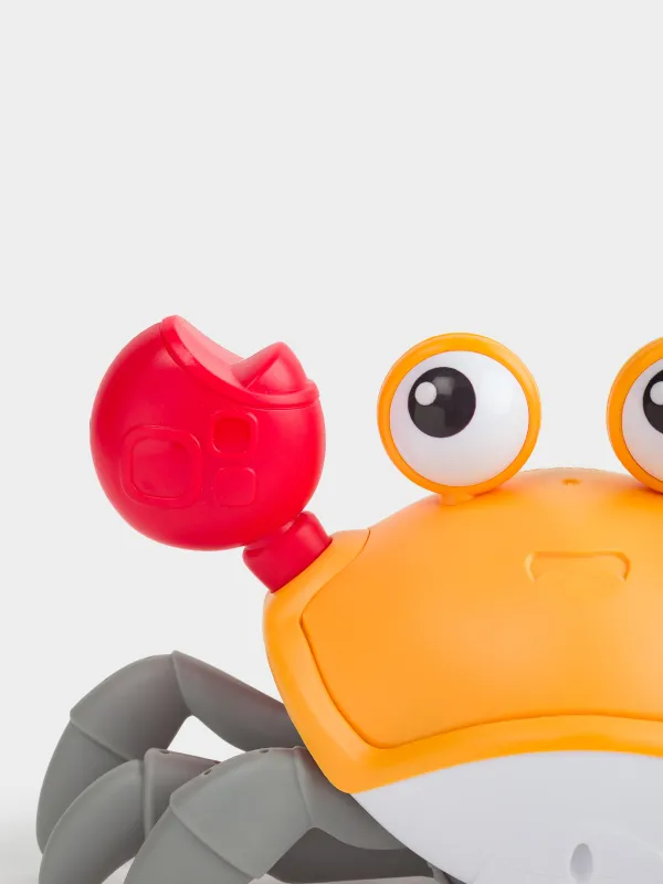 Ойыншық, 23 см, музыкалық, кедергі сенсоры бар, пластик, түрлі-түсті, Жүгіретін таңқы шаян, Underwater, image-6