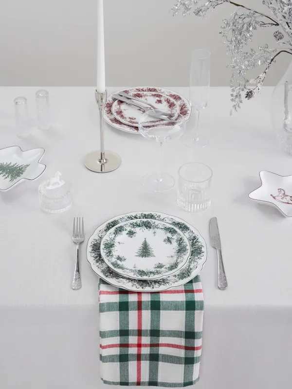 Дастархан, 170х250 см, шілтерлі, полиэстер, ақ, Жұлдыздар, Stars framed, image-1