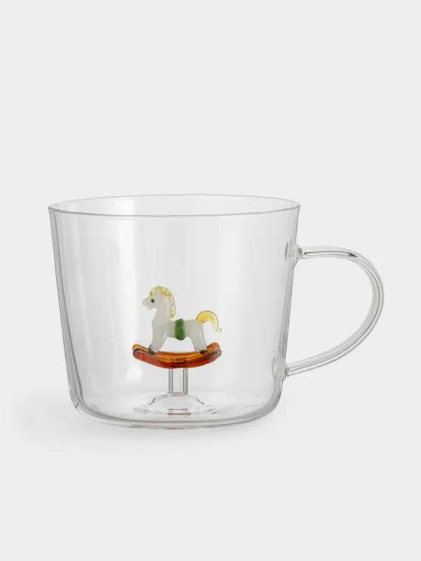 Кружка, 480 мл, стекло Б, Лошадка, Shape, image-0