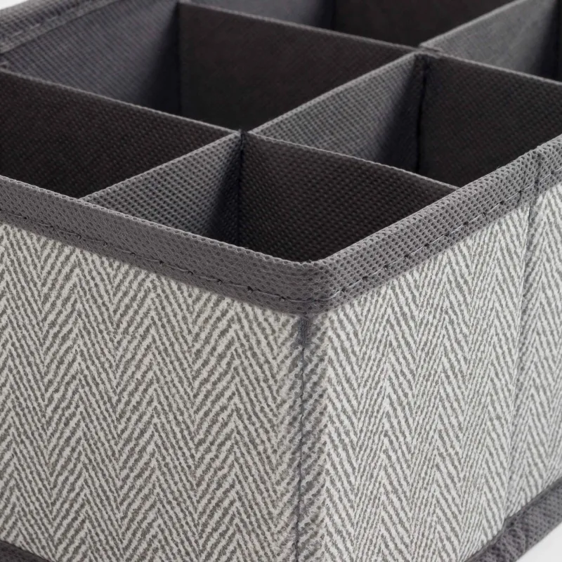 Жәшіктерге арналған ұйымдастырушы-бөлгіш, 32х16 см, 8 отд, тоқыма, сұр, Pedant new, image-3