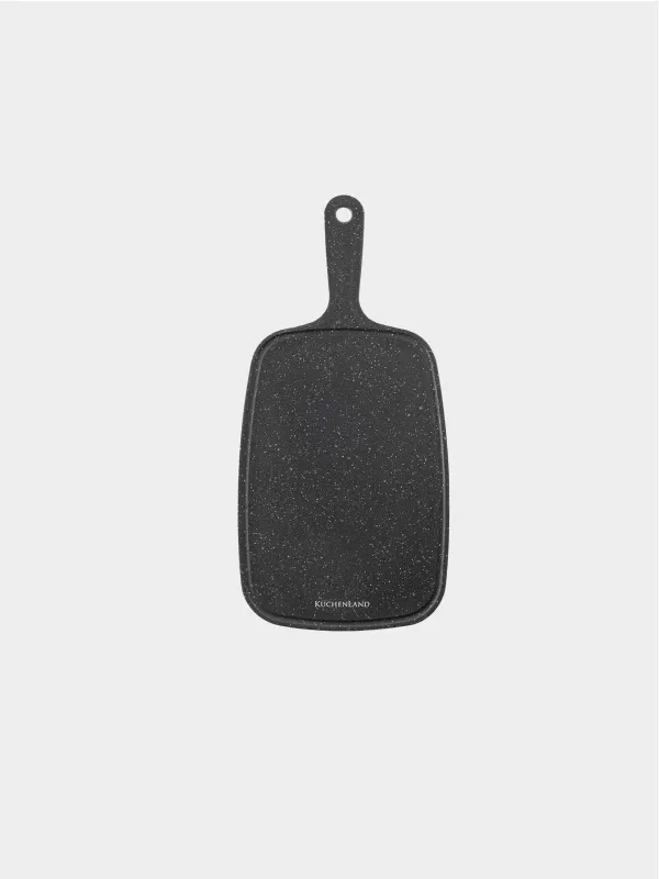 Кесу тақтасы, 32х15см, тұтқасы бар, пластик, қара, дақтары бар, Steel speckled, image-0