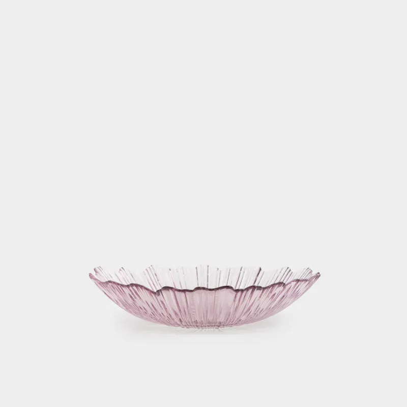 Блюдо глубокое, 19х4 см, стекло Р, лиловое, Verge