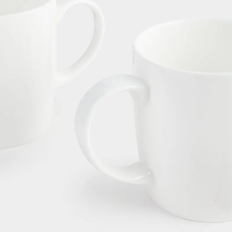 Кружка, 350 мл, 2 шт, фарфор F, белая, Welmi, image-5