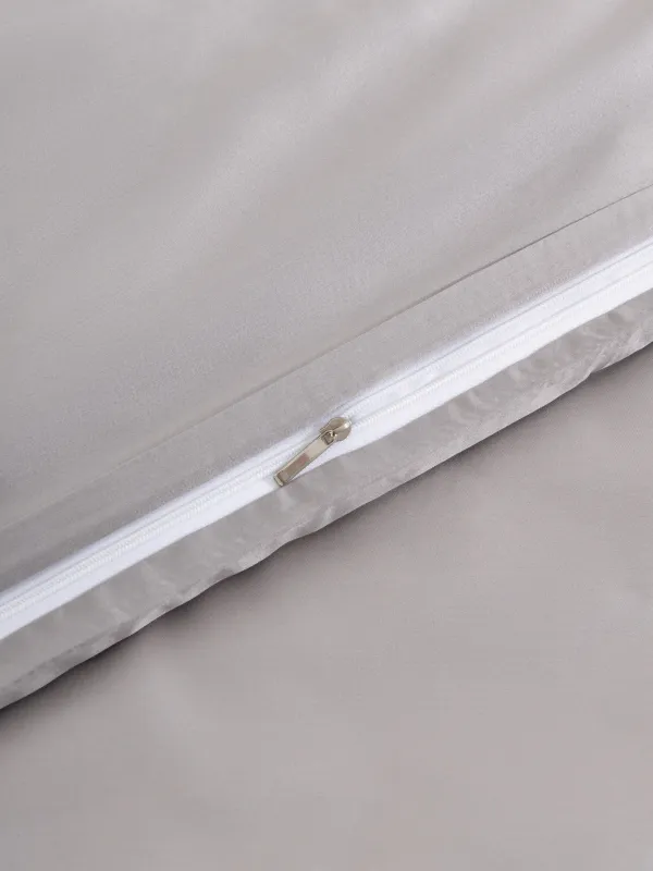 КПБ евро, с натяжной простыней, бамбук, платина, Pure bamboo, image-4