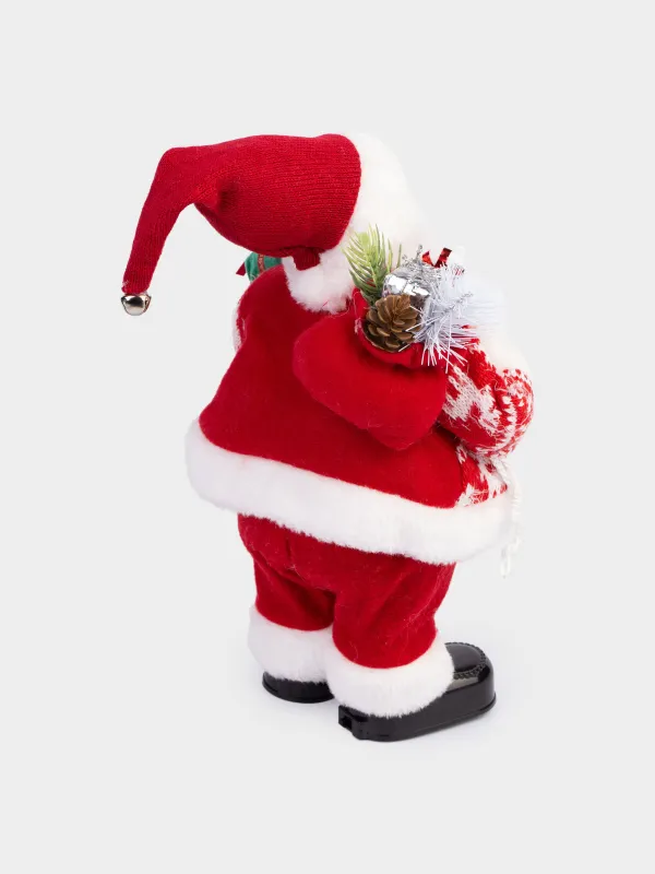 Изделие декоративное, 30 см, музыкальное, анимированное, пластик/полиэстер, Санта, Magic time, image-2