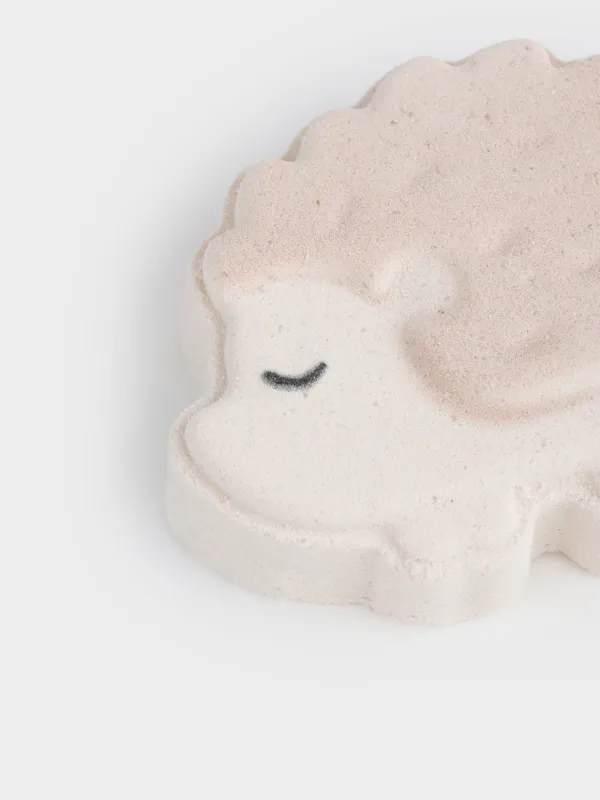 Бомбочка для ванны, 100 гр, с эффектом радуги, Бежевая, Попкорн, Ежик, Friends spa, image-3