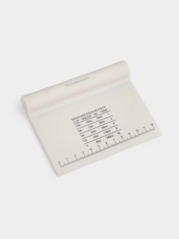 Кондитерлік қалақ, 13 см, сызғышпен, силикон, сарғылт-қоңыр, Bakery, image-3