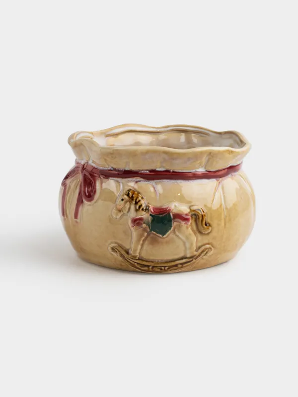 Кәмпит ыдысы, 17х10 см, 1,2 л, керамика, сыйлықтар салынған сөмке, Christmas miracle classic, image-0