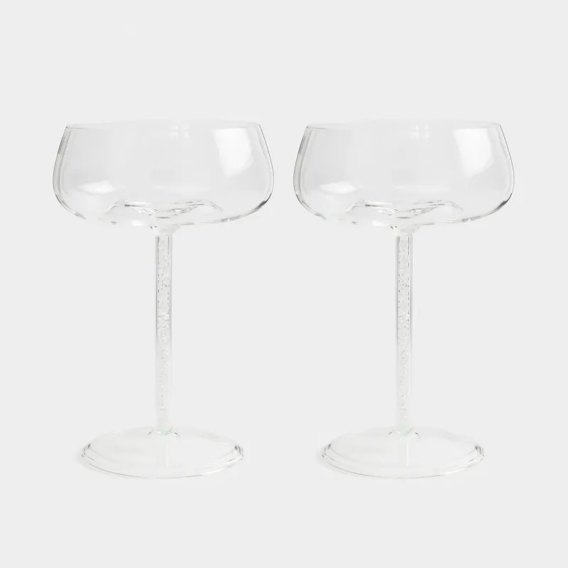 Шампан бокалы, 270 мл, 2 дана, шыны Б/страздар, Sorento crystal