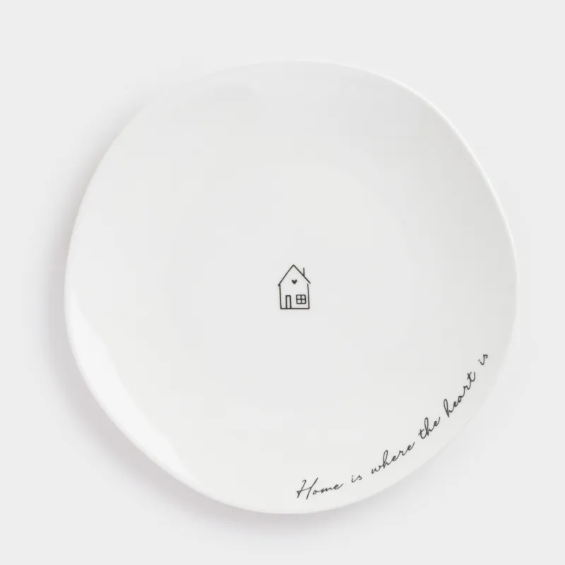 Тіскебасар тәрелкесі, 21 см, фарфор Р, ақ, Үй, Amour