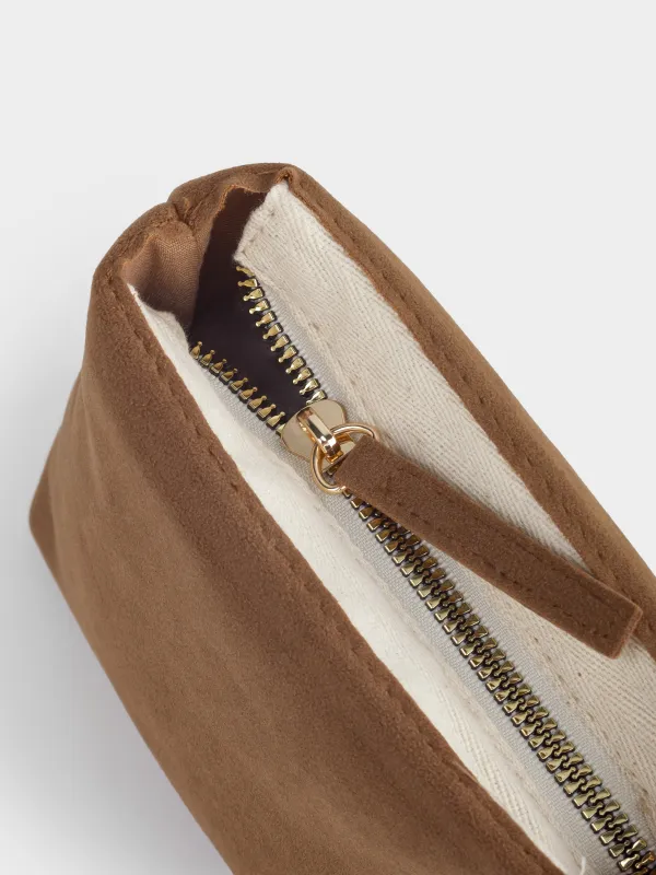 Косметичка, 15х9 см, полиуретан, песочная, Krast, image-5