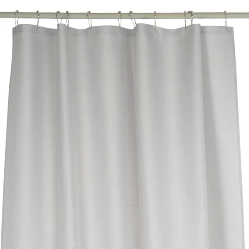 Штора для ванной, 180х180 см, с кольцами, полиэстер/металл, серая, Protection, image-2