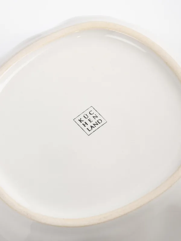 Салат ыдысы, 20х5 см, 770 мл, керамика, ақ, Жиегі бұдыр, Bumpy, image-2