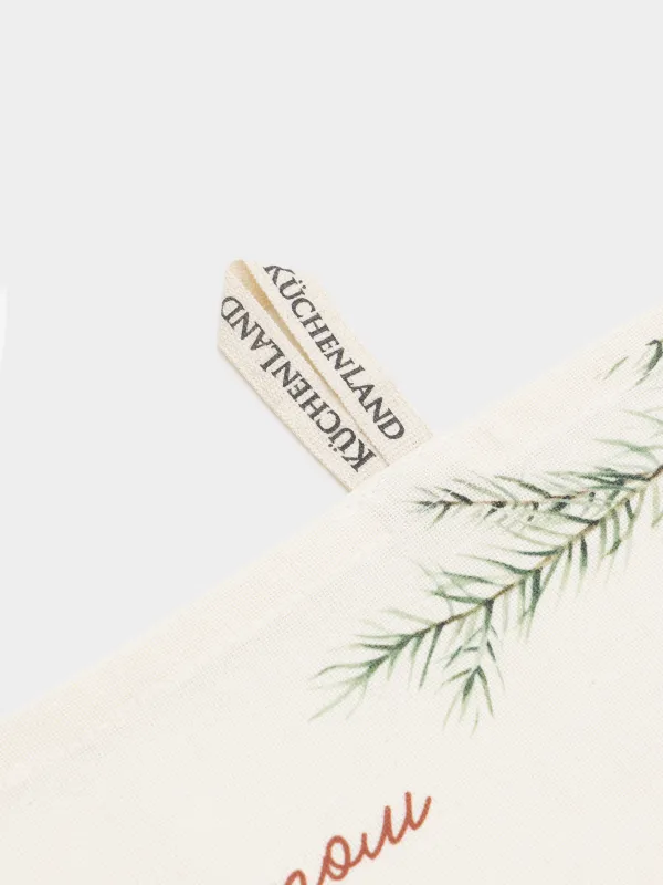 Асүйлік сүлгі, 40х60 см, мақта, сүт түстес, Рецепт, Recipe, image-2