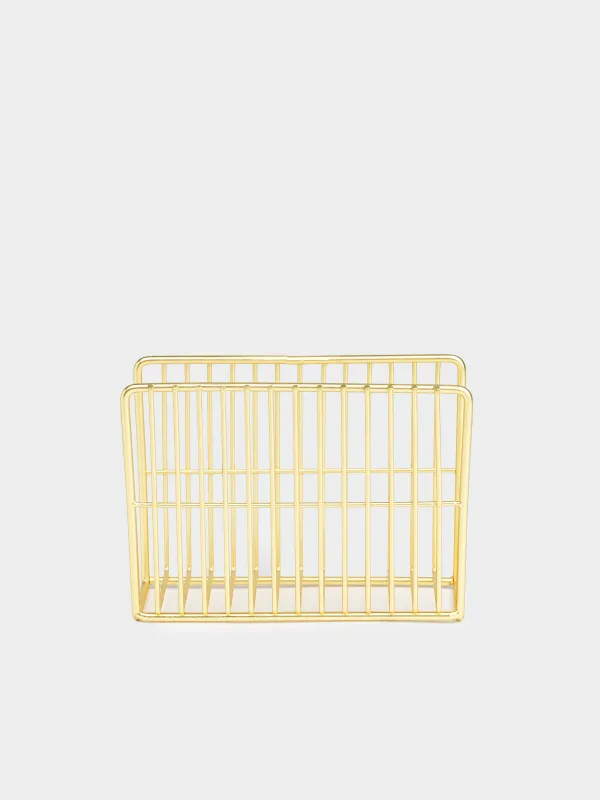 Майлық ұстағыш, 13 см, металл, алтын, Twist gold, image-0