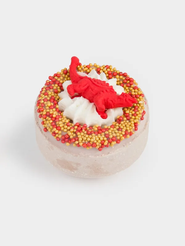 Ваннаға арналған бомба, 130 гр, ойыншықпен, сарғылт-қоңыр, қызғылт сары, Динозавр, Dino, image-1