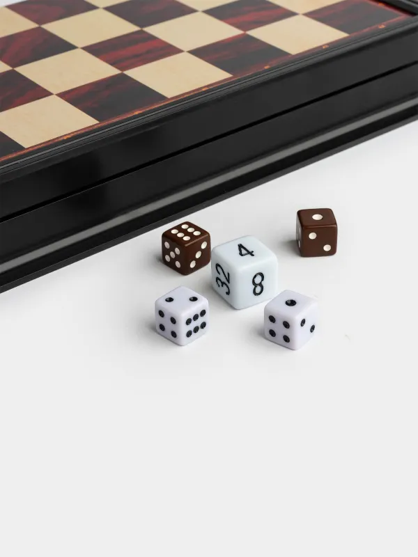 Үстел үсті ойыны, 25х25 см, дойбы/нарды, жол, пластик, Hobby light, image-3