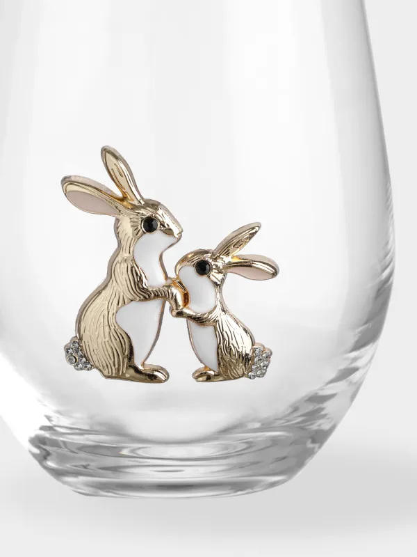 Стақан, 12 см, 510 мл, шыны/металл, Қояндар, Verset, image-3