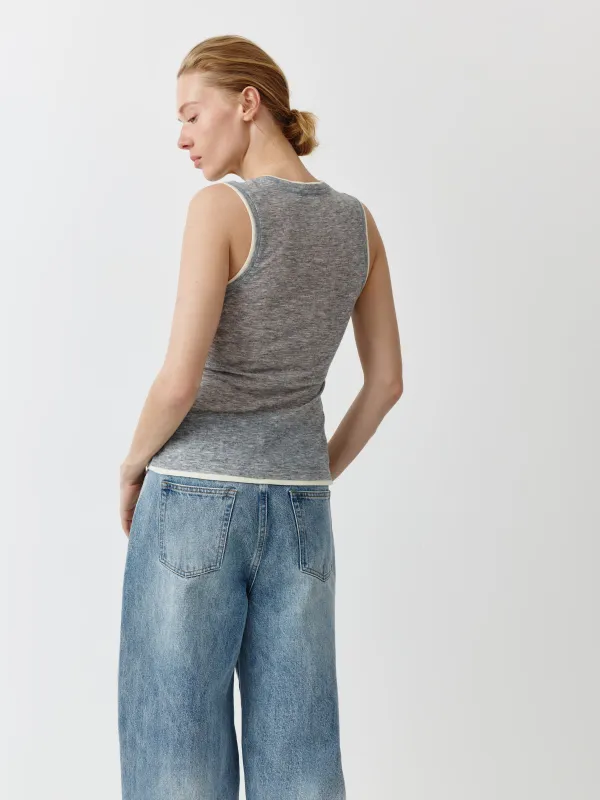 Әйелдер джинс шалбары, өлшемі L, орташа белді, мақта, көгілдір, Сызықтар, Paolini, image-3