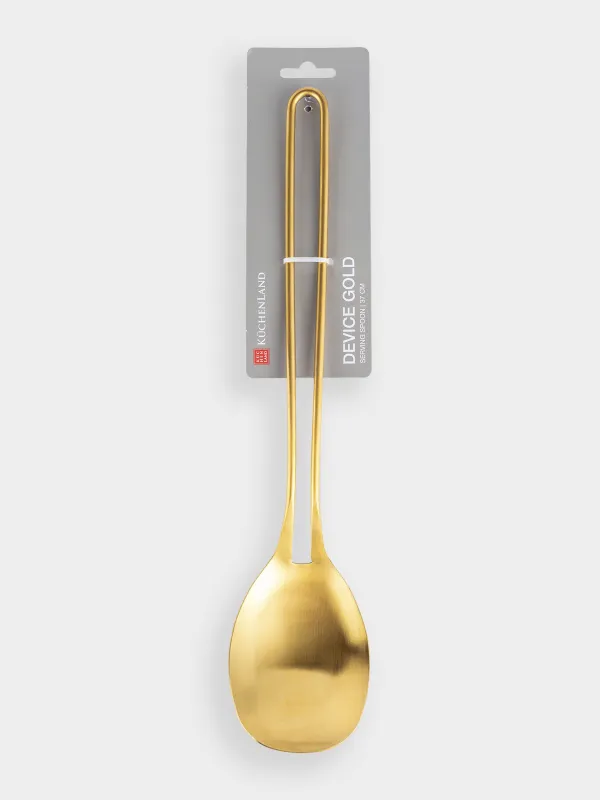 Қасық, 37 см, болат, алтын, Device gold, image-4