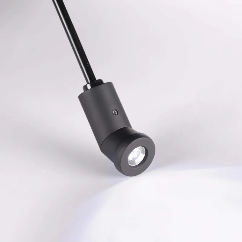 Қолшатыр, 59 см, жиналмалы, Автоматты, фонарьмен, эпонж, қара, Ray light, image-5