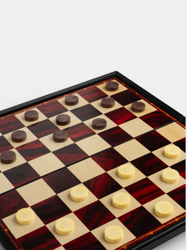 Үстел үсті ойыны, 25х25 см, дойбы/нарды, жол, пластик, Hobby light, image-2