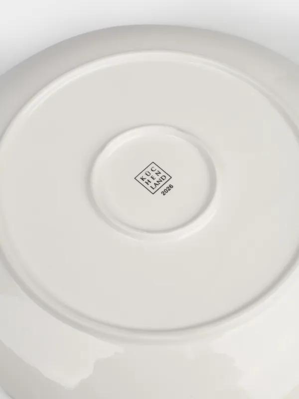 Тарелка обеденная, 27 см, фарфор N, бело-золотистая, Пожелание, Revival, image-3