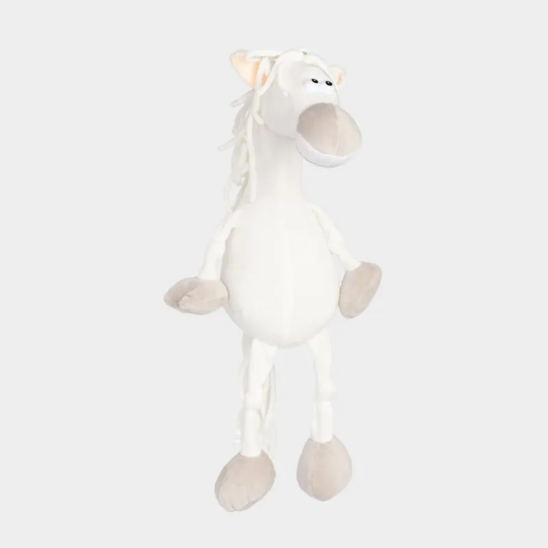 Ойыншық, 45 см, жұмсақ, полиэстер, ақ, Жылқы, Horse toy
