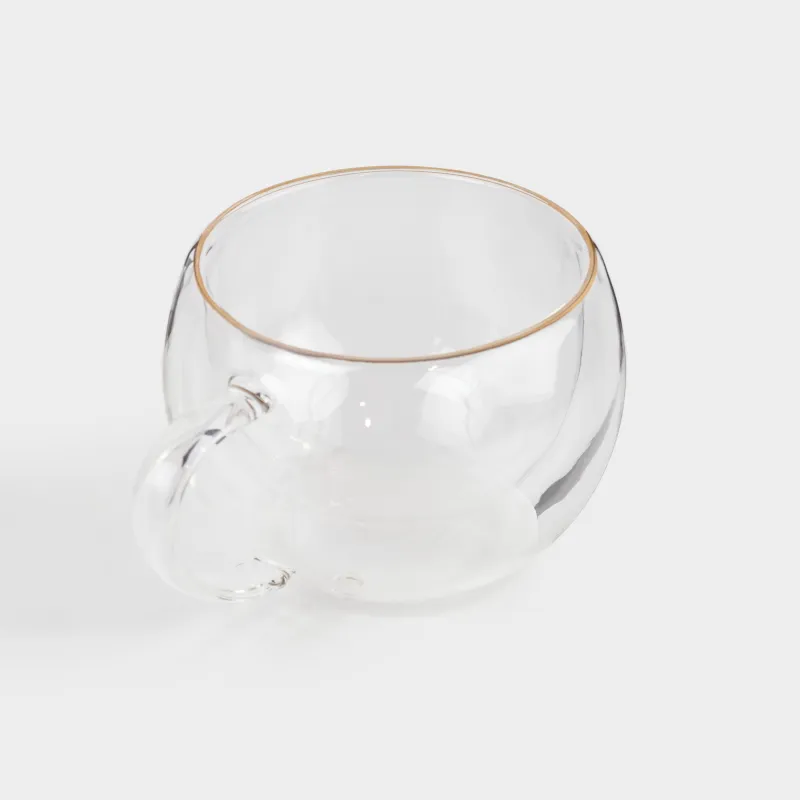 Саптыаяқ, 270 мл, 2 дана, шыны Б, алтын жиегі бар, Air gold, image-1